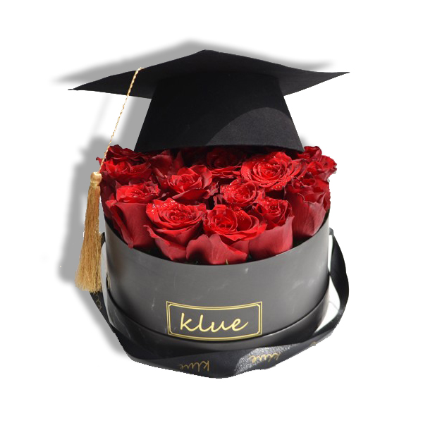 Graduation Red Roses Box | Klue