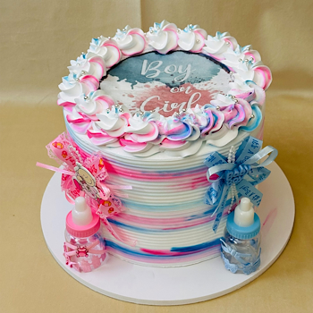 Baby Shower Reveal Cake