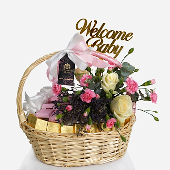 Welcome Baby Gift Basket