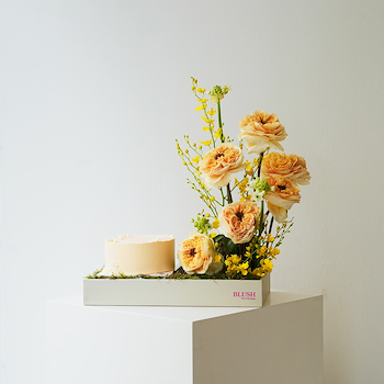 Sunset Bloom & Cake Tray