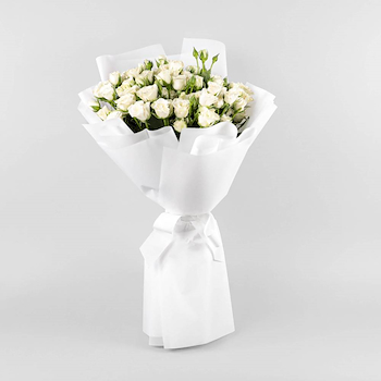 Baby Rose Bouquet White