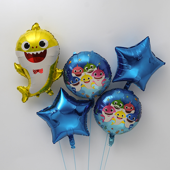 Yellow Shark Foil Balloon