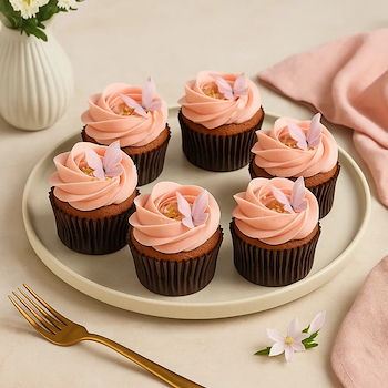 Butterfly Vanilla Cupcakes