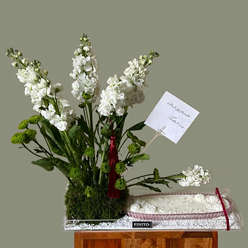 White Candle Tray