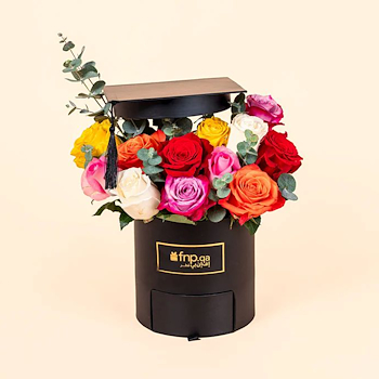 Multicolored Rose Box