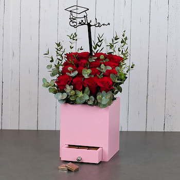 Pink Square Box 15