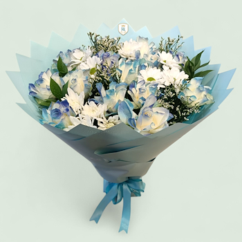 Blue Rose Bouquet