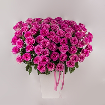 Opulent Pink Rose Box