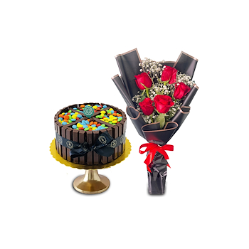 Kitkat Cake & Roses