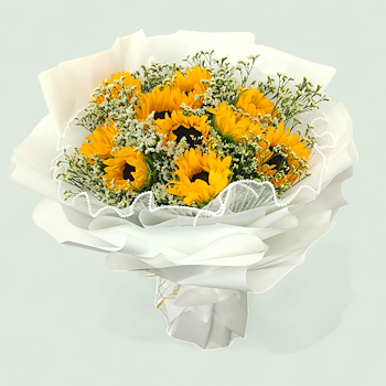 Golden Glow Sunflower Bouquet