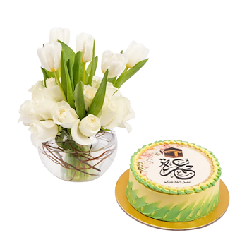 Combo Of Flowers Cake