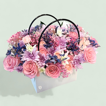 Pastel Bloom Basket