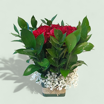 Rustic Charm Rose Arrangement