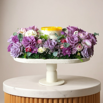Floral Stand with Cake