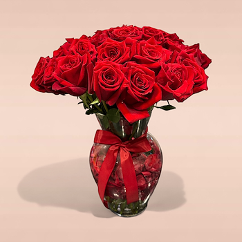 Bright Red Vase