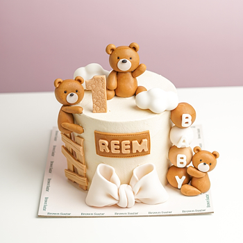 Teddy Bear Baby Cake