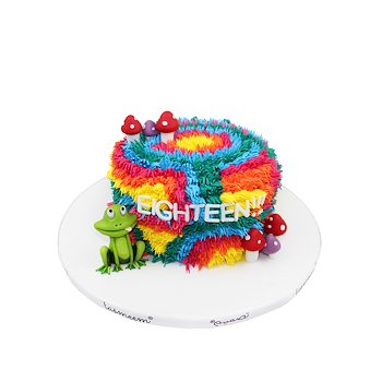 Colorful Ribbit Cake