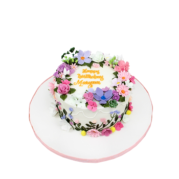 Pastel Petal Cake