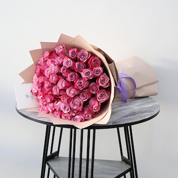 Purple Roses Bouquet II