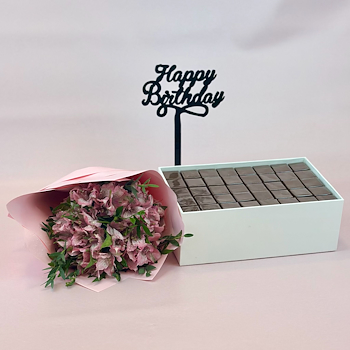 Chocolate Tray & Blooms 8