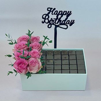 Chocolate Tray & Blooms 11