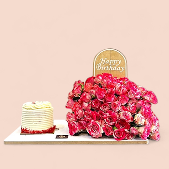 Pink Rose Tray