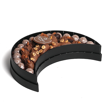 علبة شوكولاتة هلال مع التمر