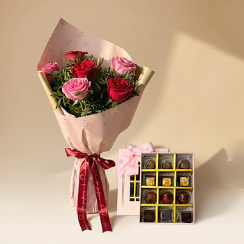 Hearts Desire Bouquet & Treats