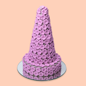 Purple Flower Chocolate Tower