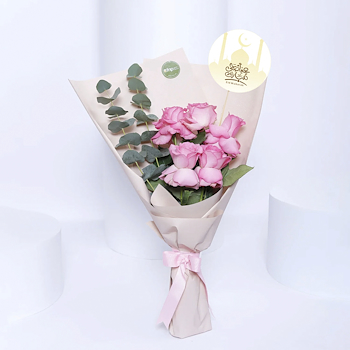 Elegant Pink Roses Bouquet 