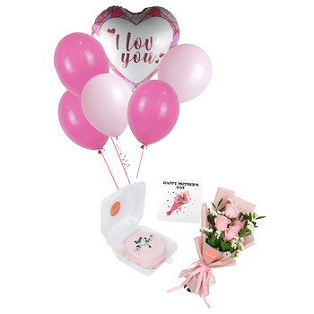 Mini Cake And Balloon Combo I