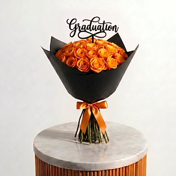 Orange Graduation Bouquet