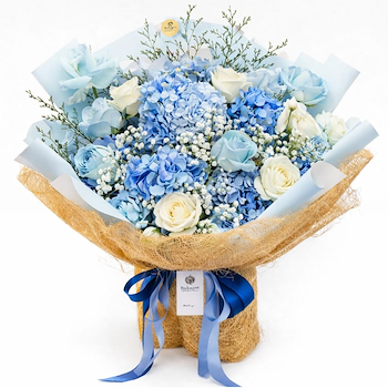 أزهار زرقاء