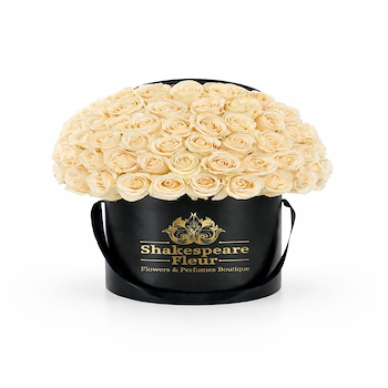 Luxury White Roses 50