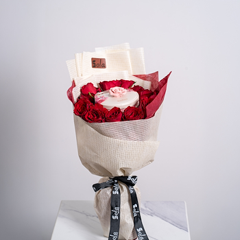 باقة الجوري الاحمر