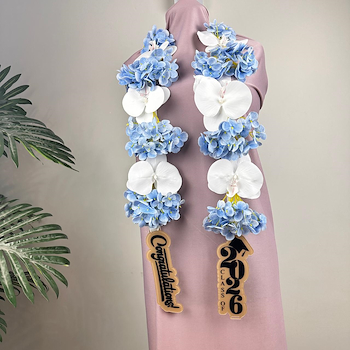 Blue Orchid Necklace