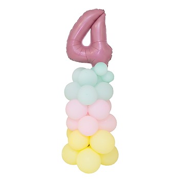 Pastel Stand Alone Number