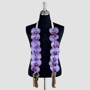 Purple Orchid Necklace 2