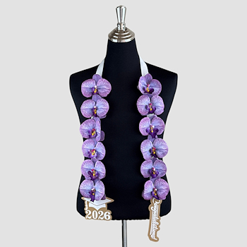 Purple Orchid Necklace
