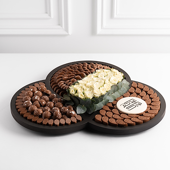 Three-Tiered Floral Tray