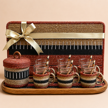 Handmade Istakana Set (Orange)