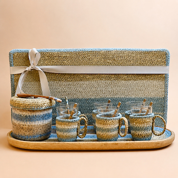 Handmade Istakana Set (Blue)