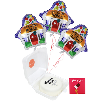Cake Balloons Greeting Card