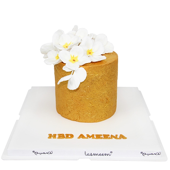 Golden Orchid Cake