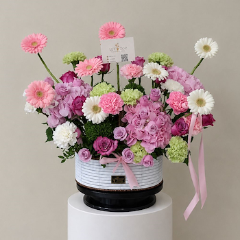 Gerbera Garden Basket