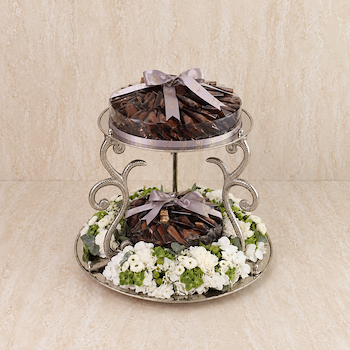 Duet Silver Tiered Stand