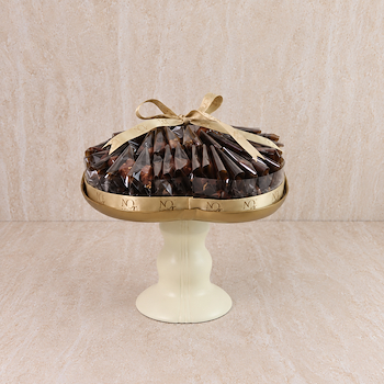 Tall Golden Pedestal