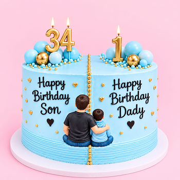 Father Son Duo Cake
