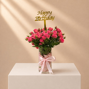 Birthday Vase