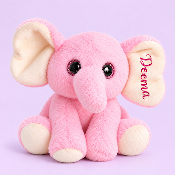 Personalized Pink Elephant